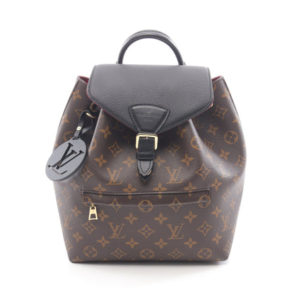 モンスリ NM PM モノグラム バックパック リュックサック PVC レザー ブラウン ブラック ルイヴィトン バッグ LOUIS VUITTON