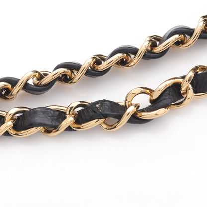 マトラッセ チェーンショルダーバッグ チェーントートバッグ レザー ブラック ゴールド金具 シャネル バッグ CHANEL