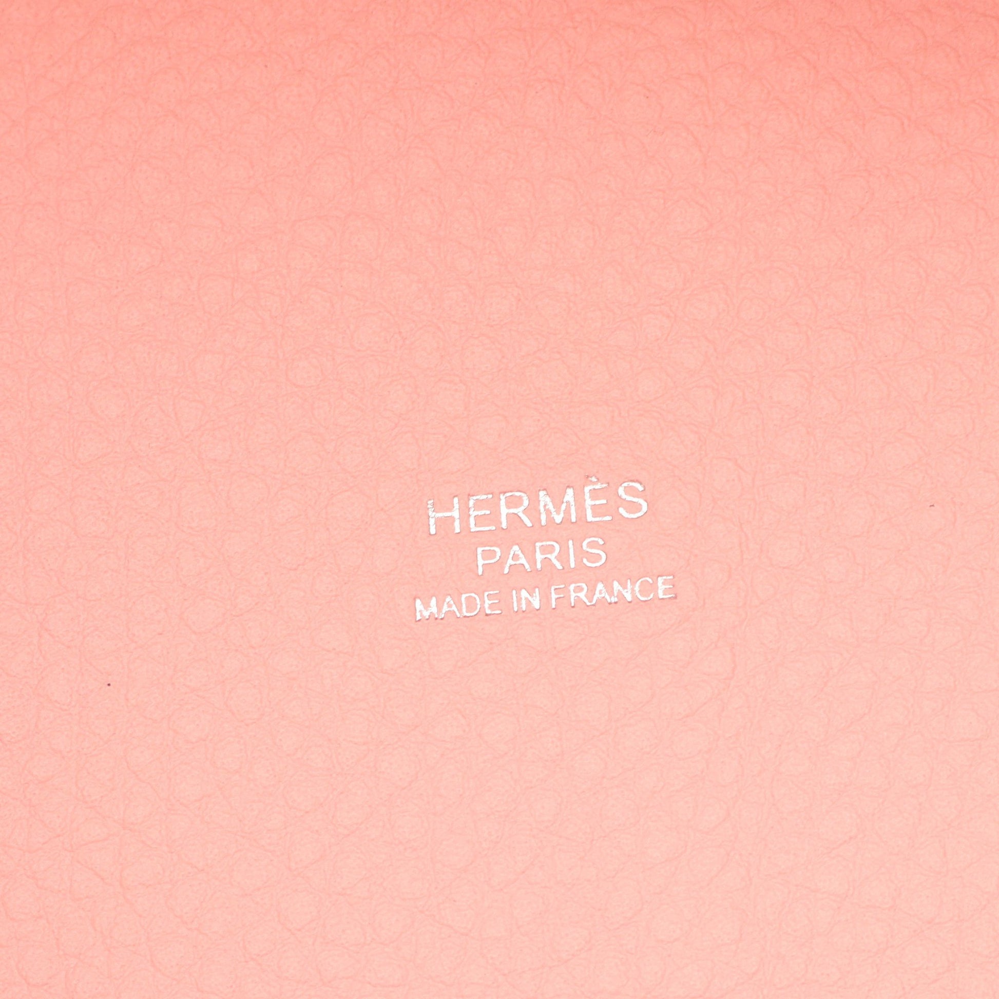 ピコタンロックPM ローズサクラ ハンドバッグ トリヨンクレマンス ライトピンク シルバー金具 W刻印 エルメス バッグ HERMES