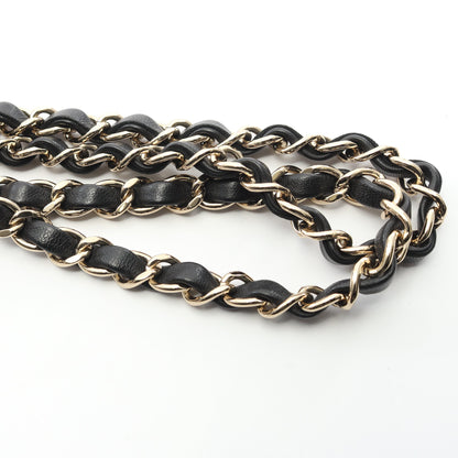 ミニマトラッセ チェーンショルダーバッグ ラムスキン ブラック ホワイト ゴールド金具 バイカラー シャネル バッグ CHANEL