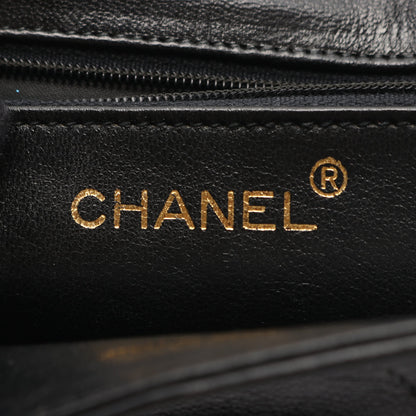 マトラッセ チェーンショルダーバッグ タッセル ラムスキン ブラック ゴールド金具 シャネル バッグ CHANEL