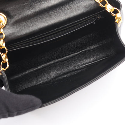 マトラッセ チェーンショルダーバッグ タッセル ラムスキン ブラック ゴールド金具 シャネル バッグ CHANEL