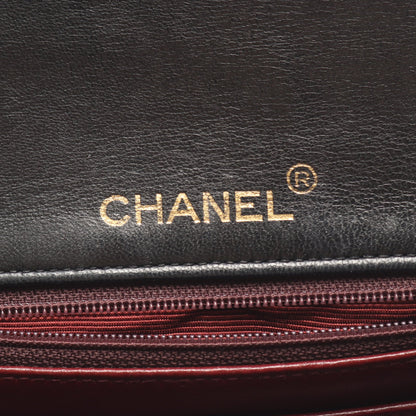 ミニマトラッセ チェーンショルダーバッグ ラムスキン ブラック ゴールド金具 シャネル バッグ CHANEL