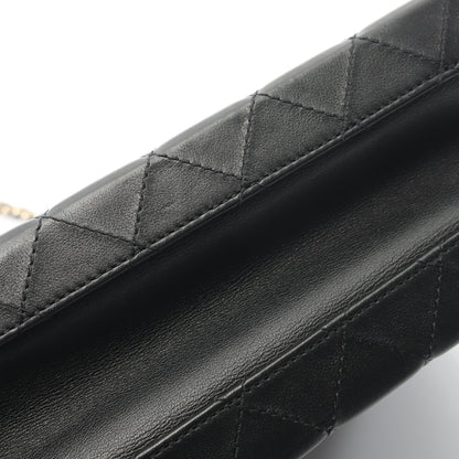 マトラッセ バニティバッグ チェーンショルダーバッグ ラムスキン ブラック ゴールド金具 2WAY シャネル バッグ CHANEL