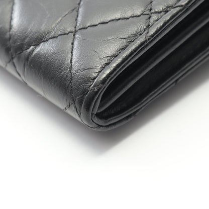 2.55 マトラッセ ミニ チェーンウォレット エイジドカーフスキン ブラック ゴールド金具 シャネル バッグ CHANEL