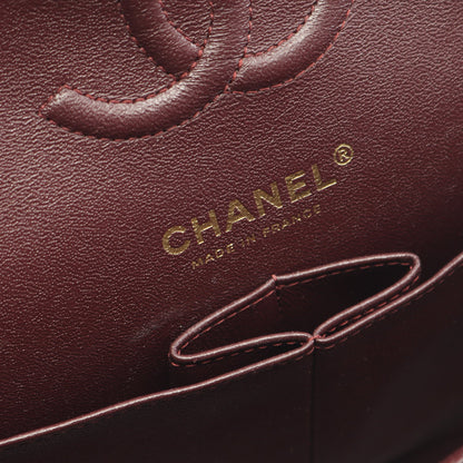 マトラッセ Wフラップ Wチェーンショルダーバッグ キャビアスキン ブラック ゴールド金具 シャネル バッグ CHANEL