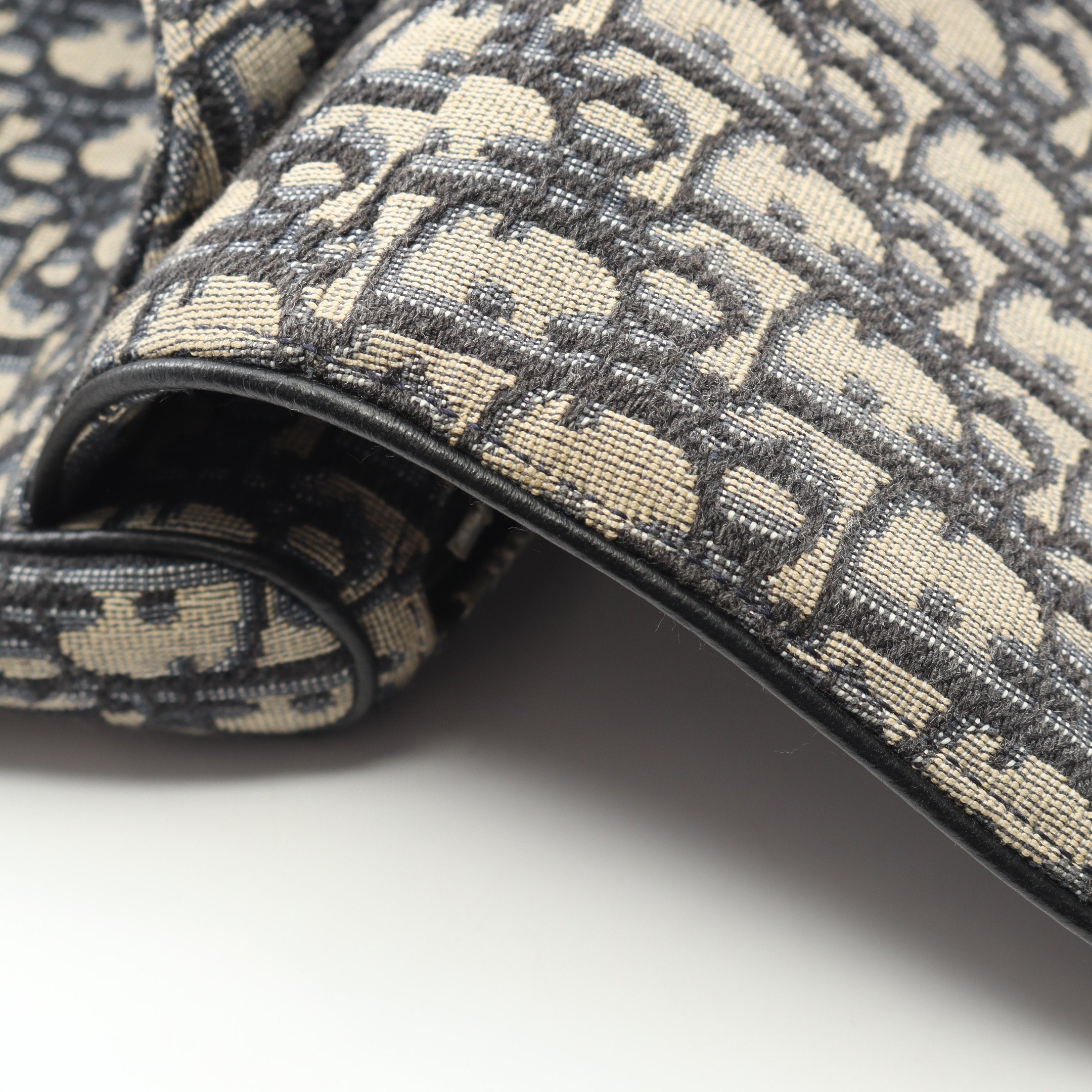 SADDLE サドル オブリーク ジャガード ボディバッグ キャンバス レザー