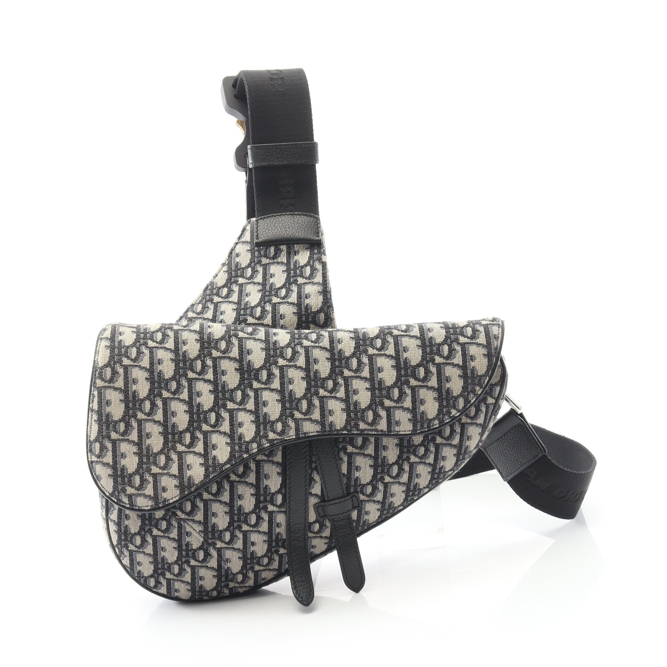 SADDLE サドル オブリーク ジャガード ボディバッグ キャンバス レザー