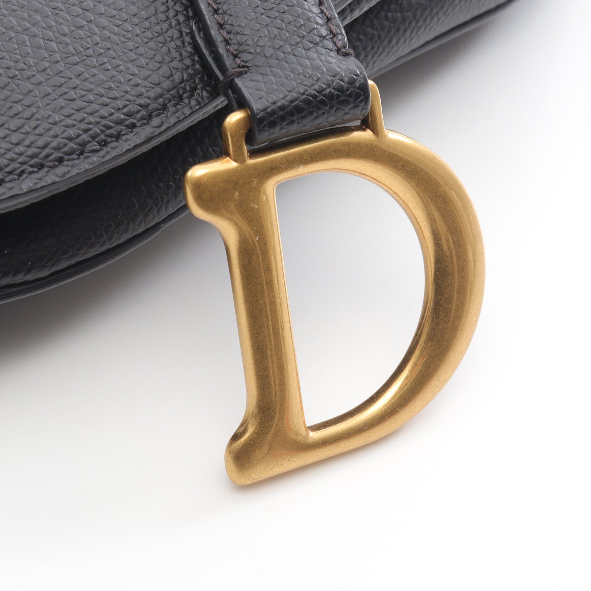 サドルバッグ ミニ ハンドバッグ レザー ブラック 2WAY クリスチャンディオール バッグ Christian Dior