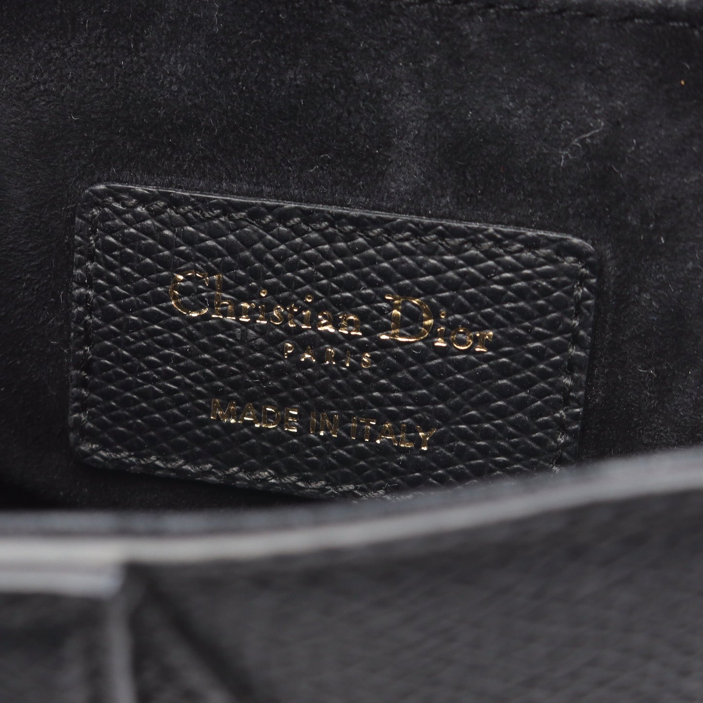 サドルバッグ ミニ ハンドバッグ レザー ブラック 2WAY クリスチャンディオール バッグ Christian Dior