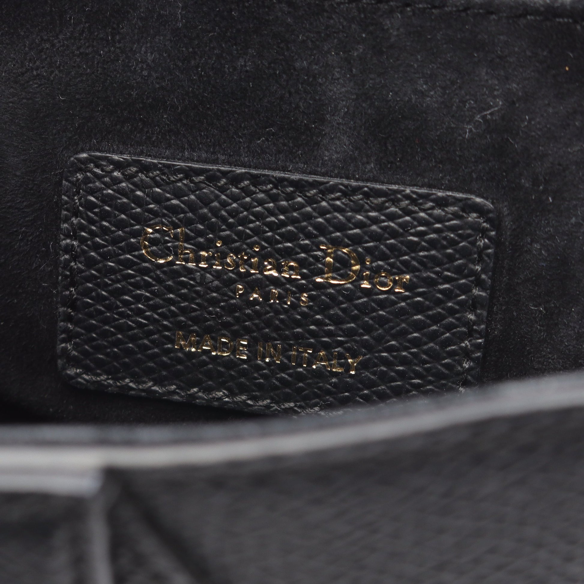 サドルバッグ ミニ ハンドバッグ レザー ブラック 2WAY クリスチャンディオール バッグ Christian Dior