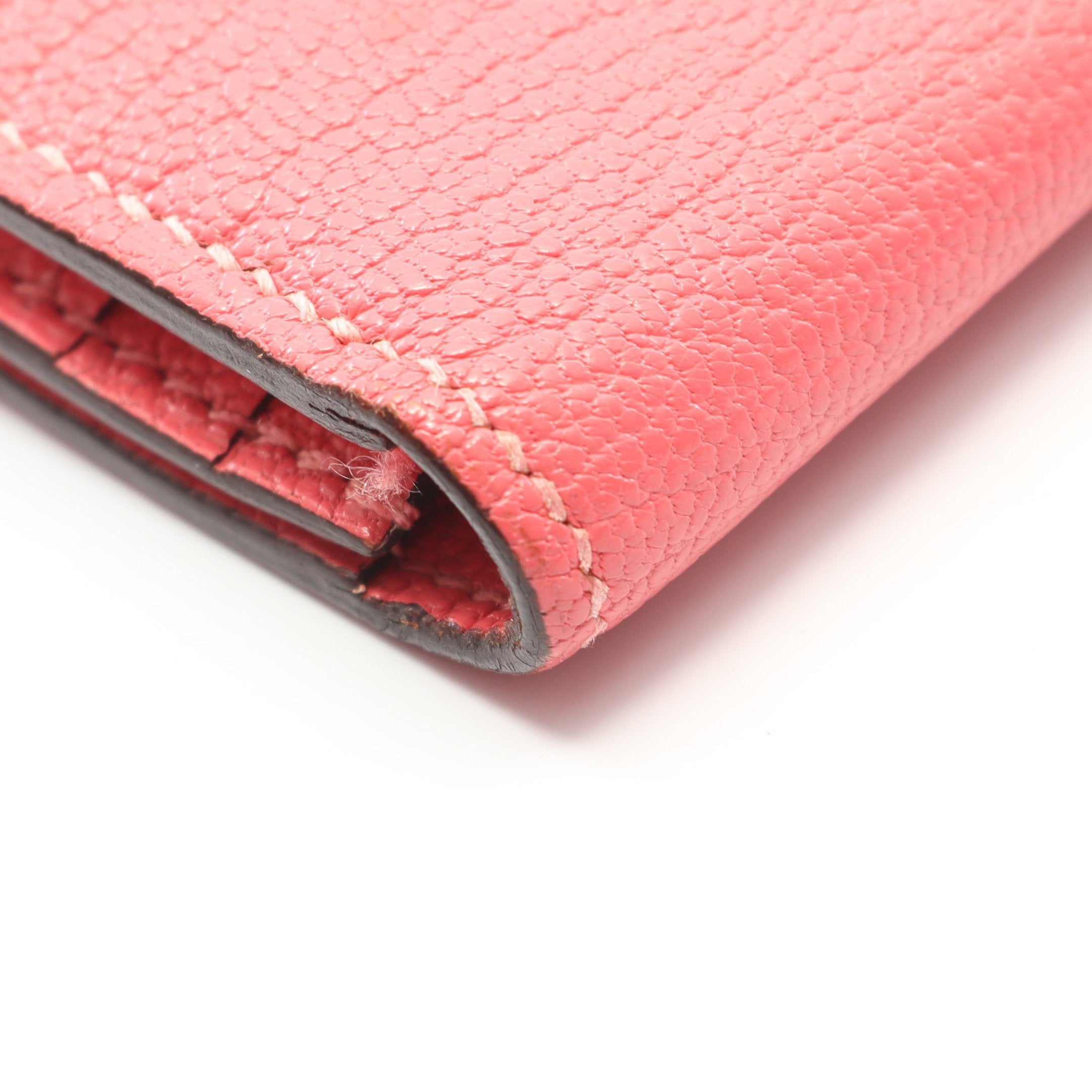 ベアンスフレ ローズアザレ 二つ折り長財布 シェーブル ピンク