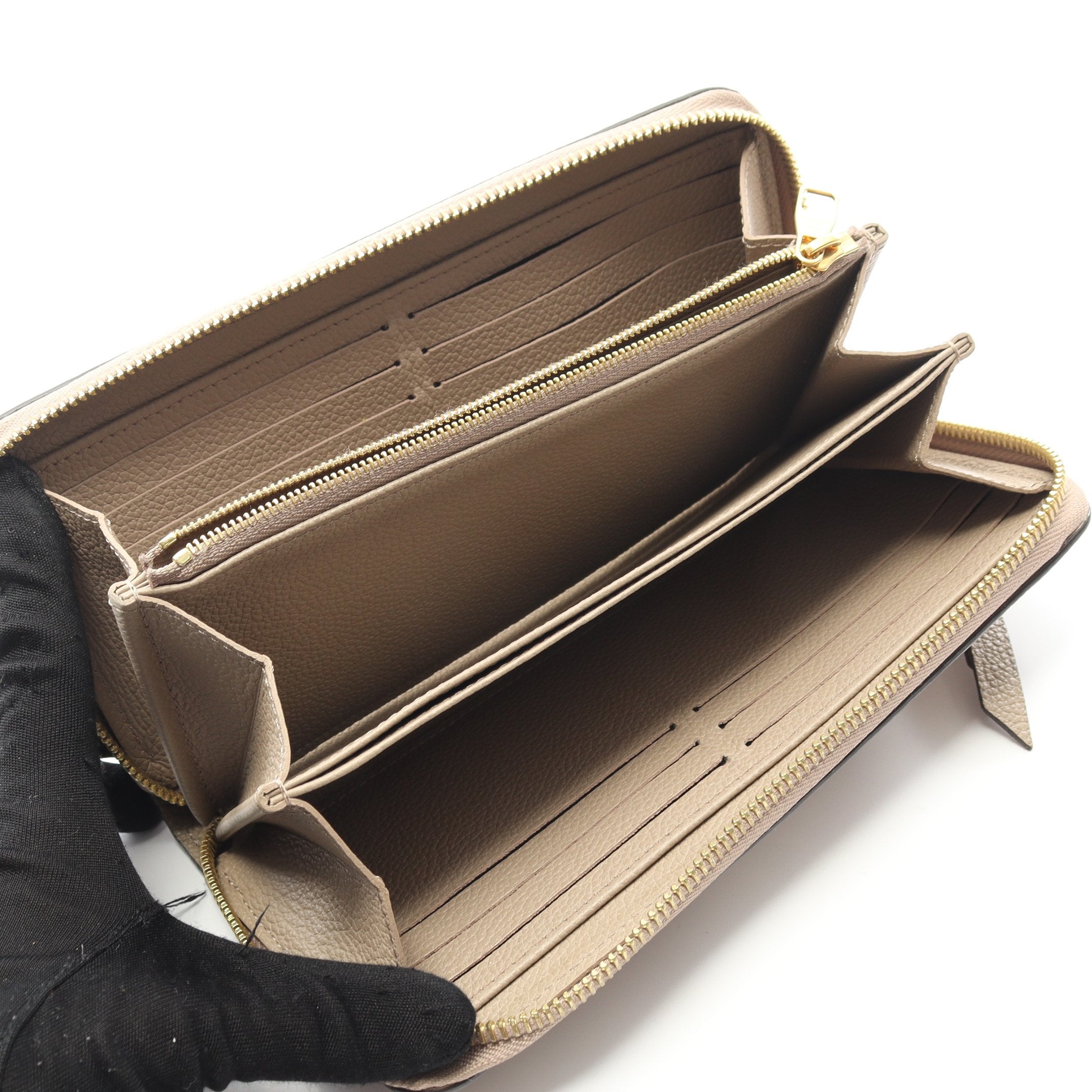 ジッピーウォレット バイカラーモノグラムアンプラント トゥルトレール