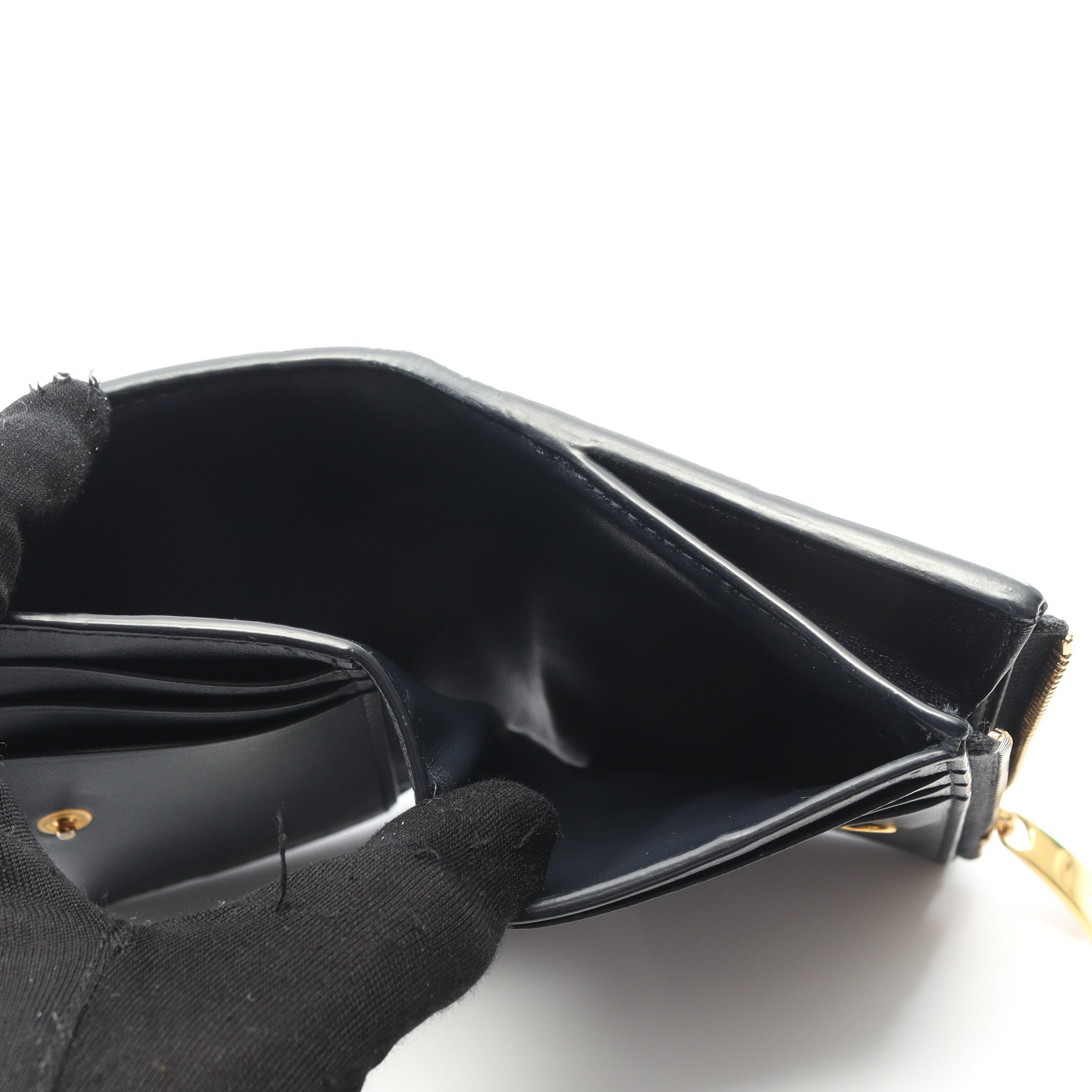 スモール カセット マキシイントレチャート 二つ折り財布 レザー