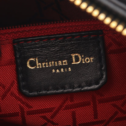 レディディオール カナージュ ハンドバッグ レザー ブラック 2WAY クリスチャンディオール バッグ Christian Dior