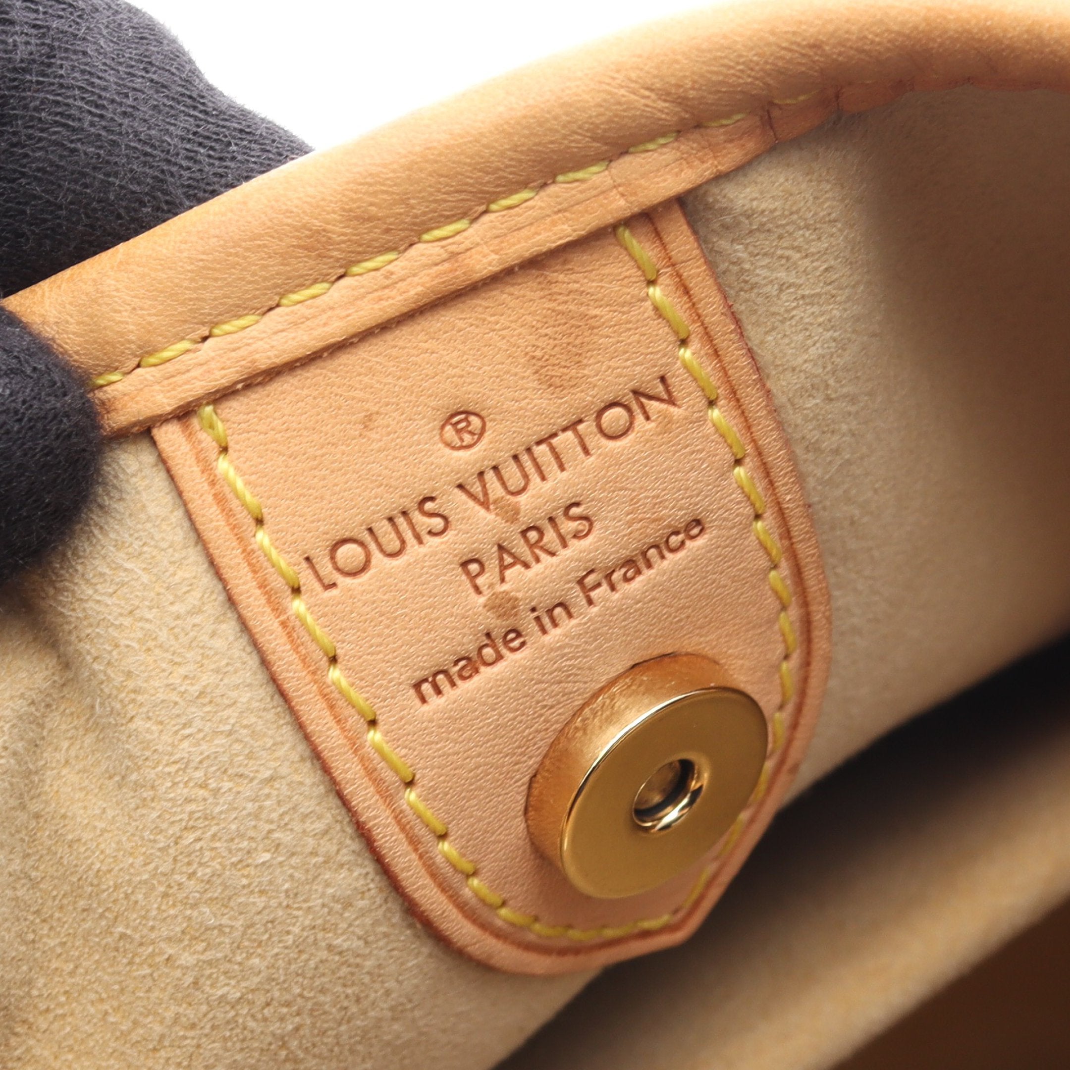 ガリエラPM モノグラム ワンショルダーバッグ PVC レザー ブラウン