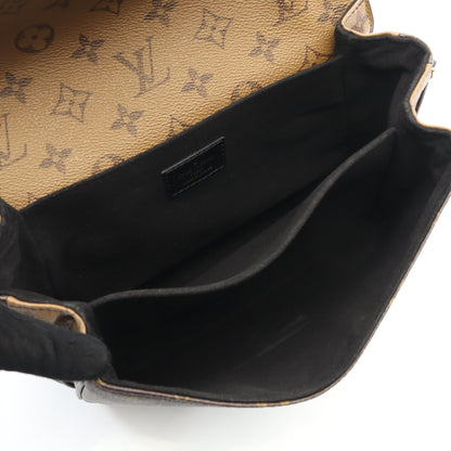ポシェット メティス MM モノグラムリバース ハンドバッグ PVC レザー ブラウン ブラック 2WAY ルイヴィトン バッグ LOUIS VUITTON