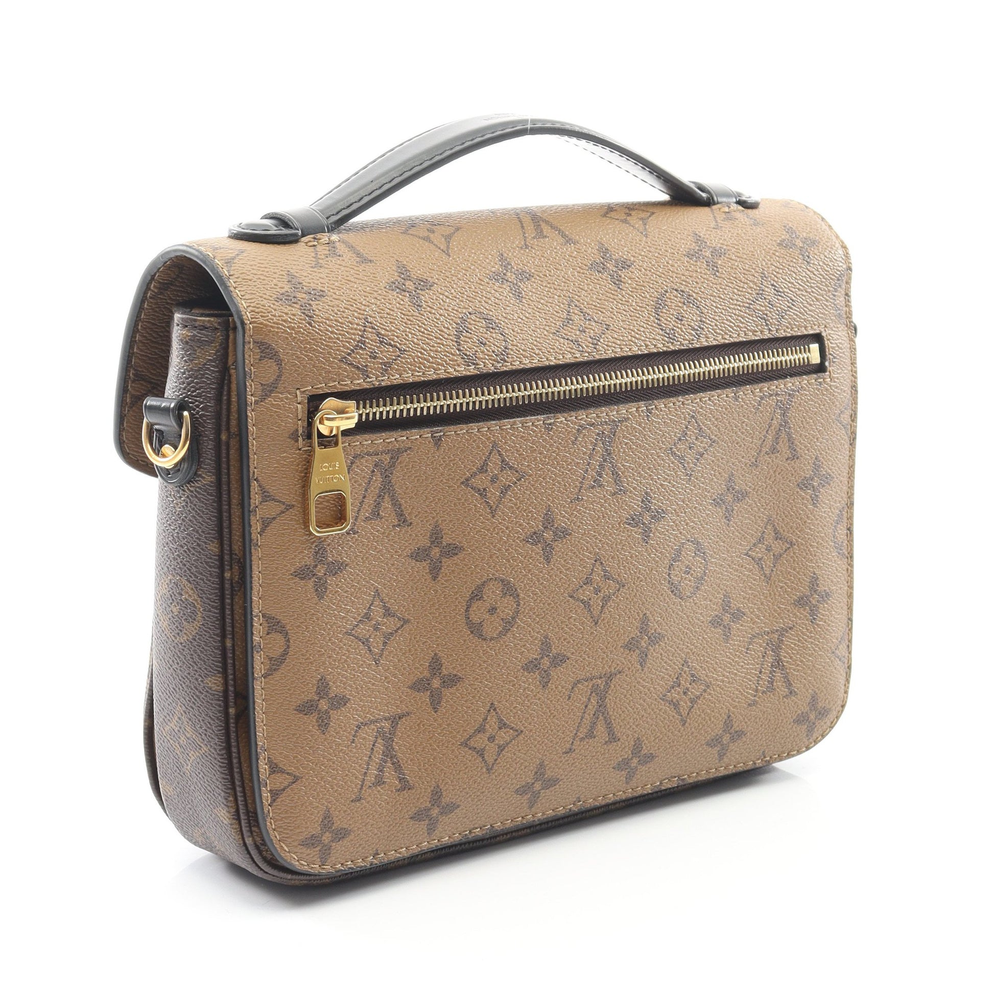 ポシェット メティス MM モノグラムリバース ハンドバッグ PVC レザー ブラウン ブラック 2WAY ルイヴィトン バッグ LOUIS VUITTON