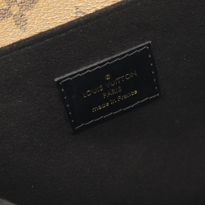 ポシェット メティス MM モノグラムリバース ハンドバッグ PVC レザー ブラウン ブラック 2WAY ルイヴィトン バッグ LOUIS VUITTON