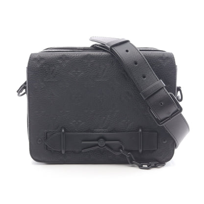スティーマー メッセンジャー トリヨンモノグラム ノワール ショルダーバッグ レザー ブラック ルイヴィトン バッグ LOUIS VUITTON
