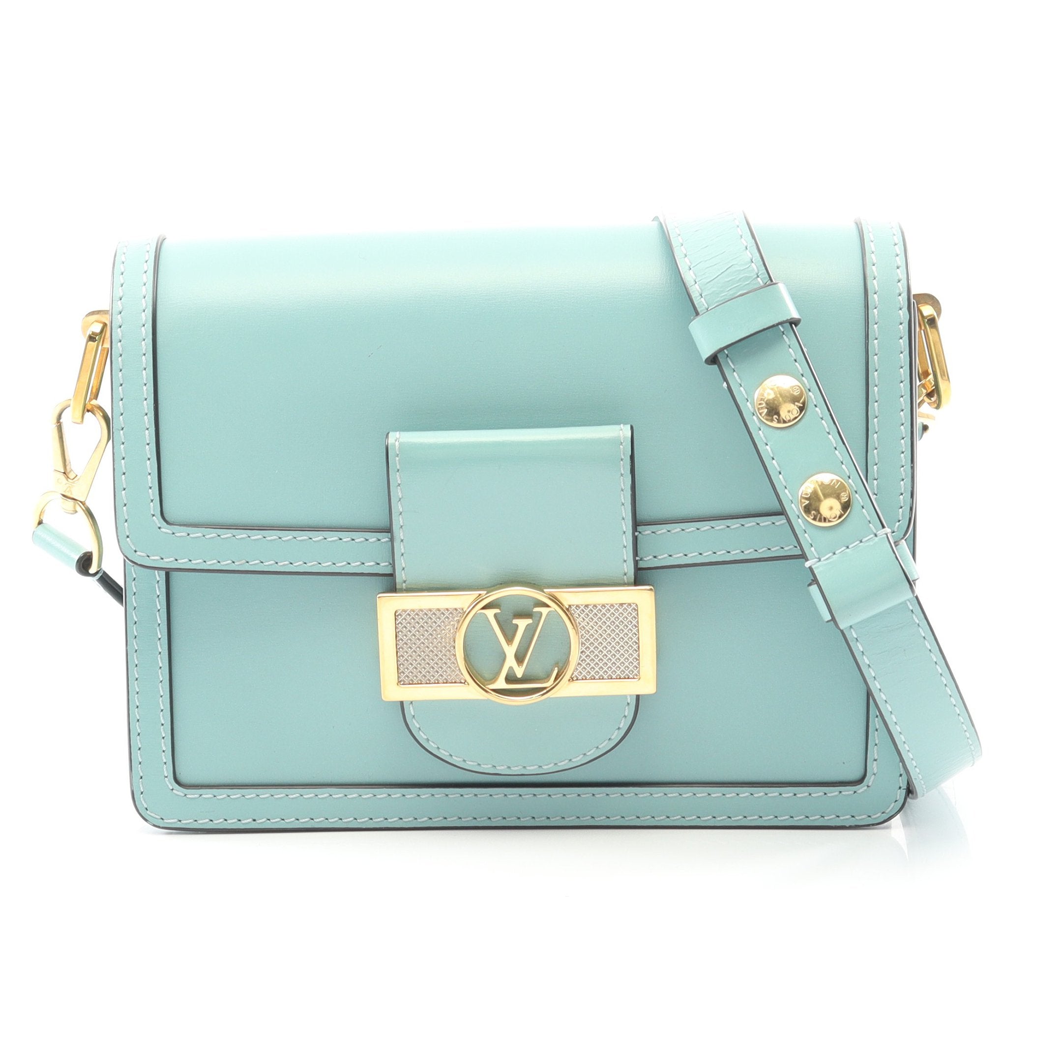 ドーフィーヌ MINI ショルダーバッグ レザー エメラルドグリーン ルイ