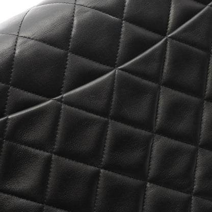 デカマトラッセ34 Wチェーンショルダーバッグ ラムスキン ブラック ゴールド金具 ヴィンテージ シャネル バッグ CHANEL