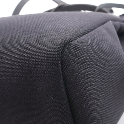 エールバッグジップPM ハンドバッグ ヴァッシュハンター トワルオフィシエ ブラック シルバー金具 B刻印 エルメス バッグ HERMES