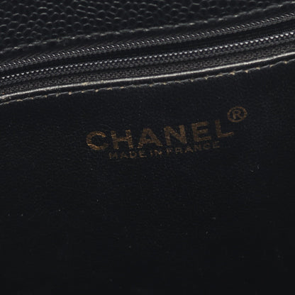 ココマーク ショルダーバッグ トートバッグ キャビアスキン ブラック ゴールド金具 シャネル バッグ CHANEL