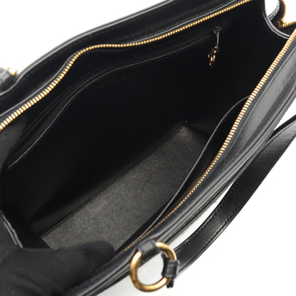 ハンドバッグ トートバッグ ラムスキン ブラック ゴールド金具 ロゴ シャネル バッグ CHANEL