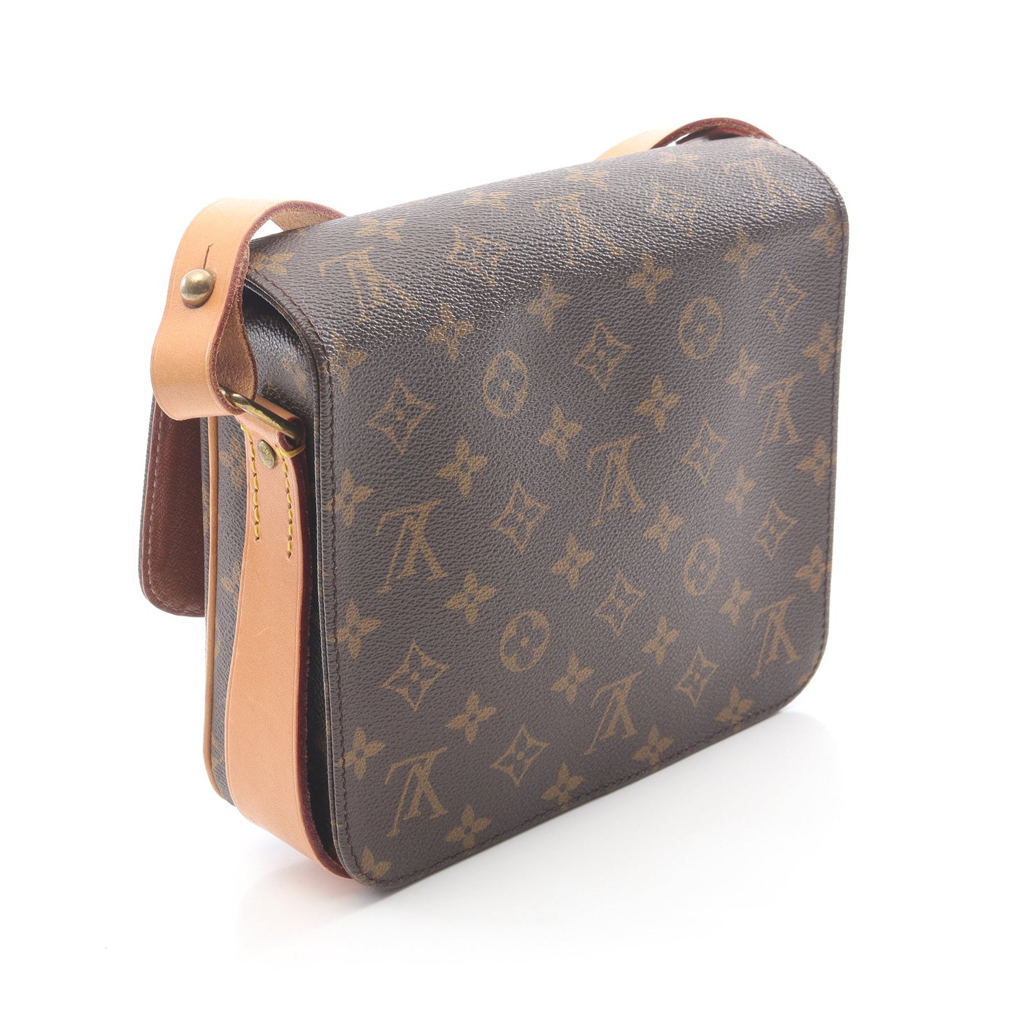 カルトシエールMM モノグラム ショルダーバッグ PVC レザー ブラウン ルイヴィトン バッグ LOUIS VUITTON
