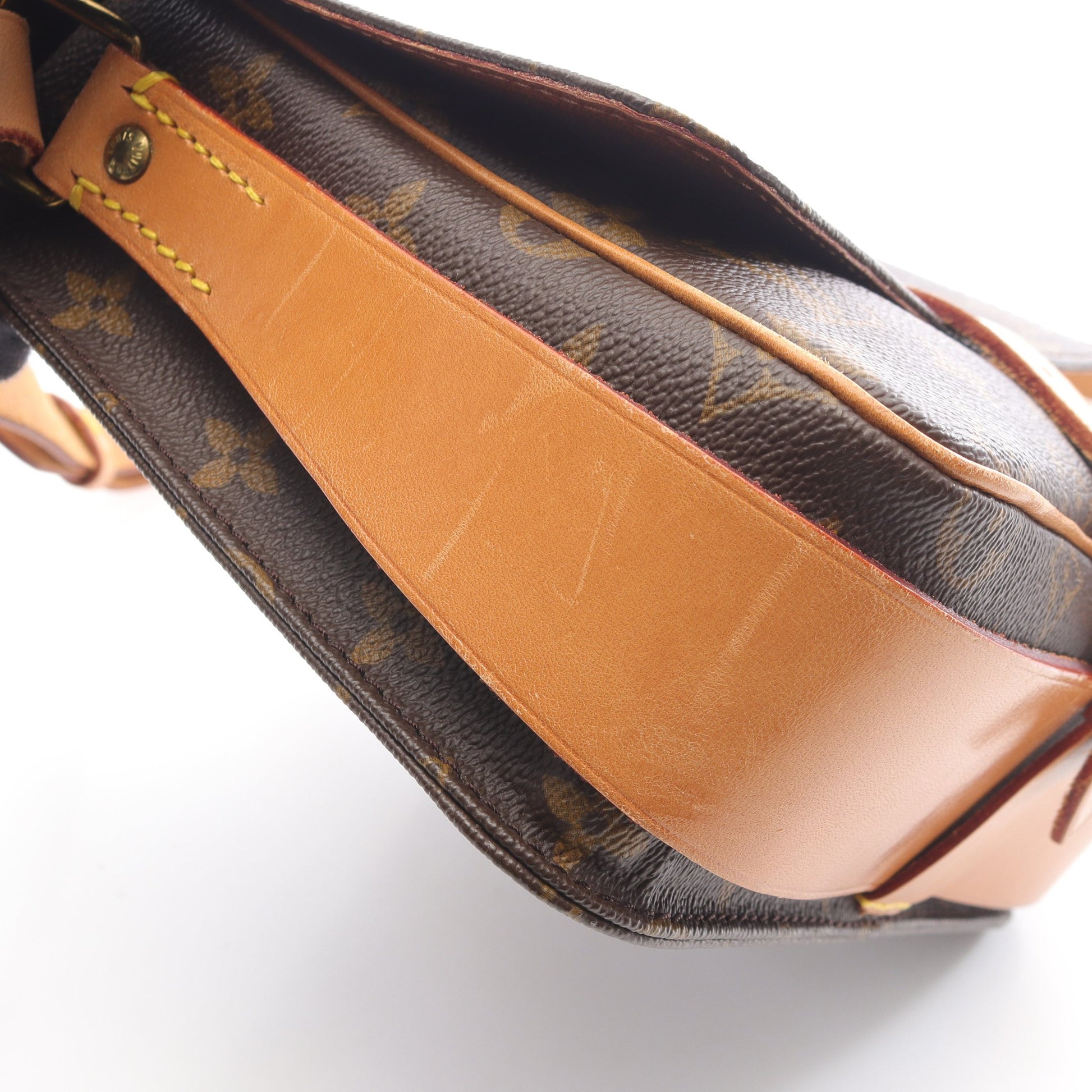 カルトシエールMM モノグラム ショルダーバッグ PVC レザー ブラウン ルイヴィトン バッグ LOUIS VUITTON