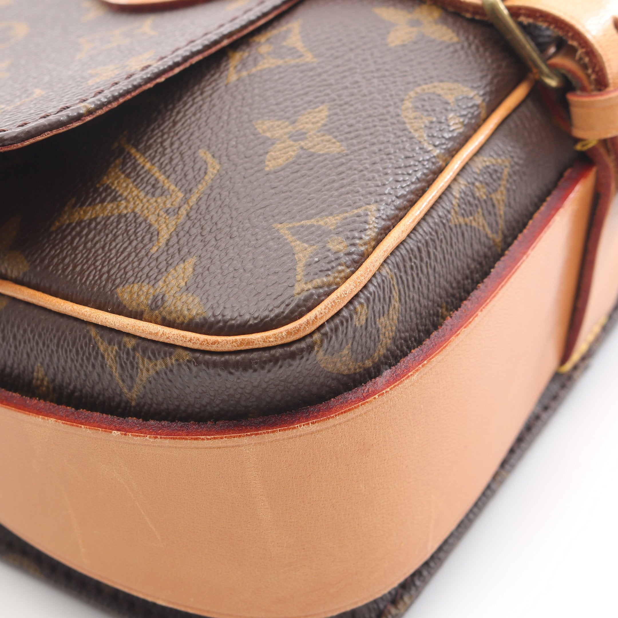 ルイヴィトン モノグラム カルトシエール　ショルダーバッグ　PVC カルトシエールMM モノグラム ショルダーバッグ PVC レザー ブラウン