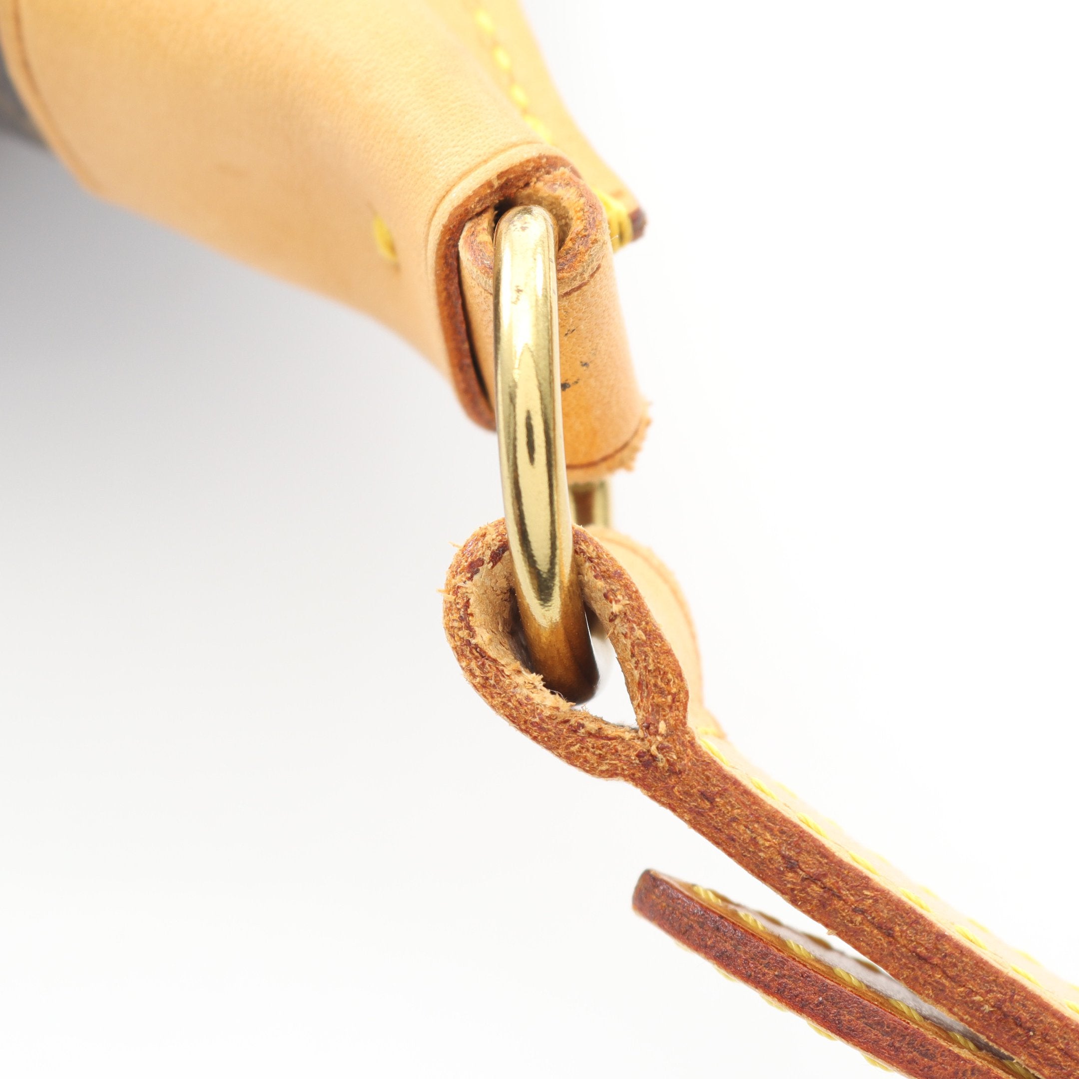 ブローニュPM モノグラム ショルダーバッグ PVC レザー ブラウン ルイ