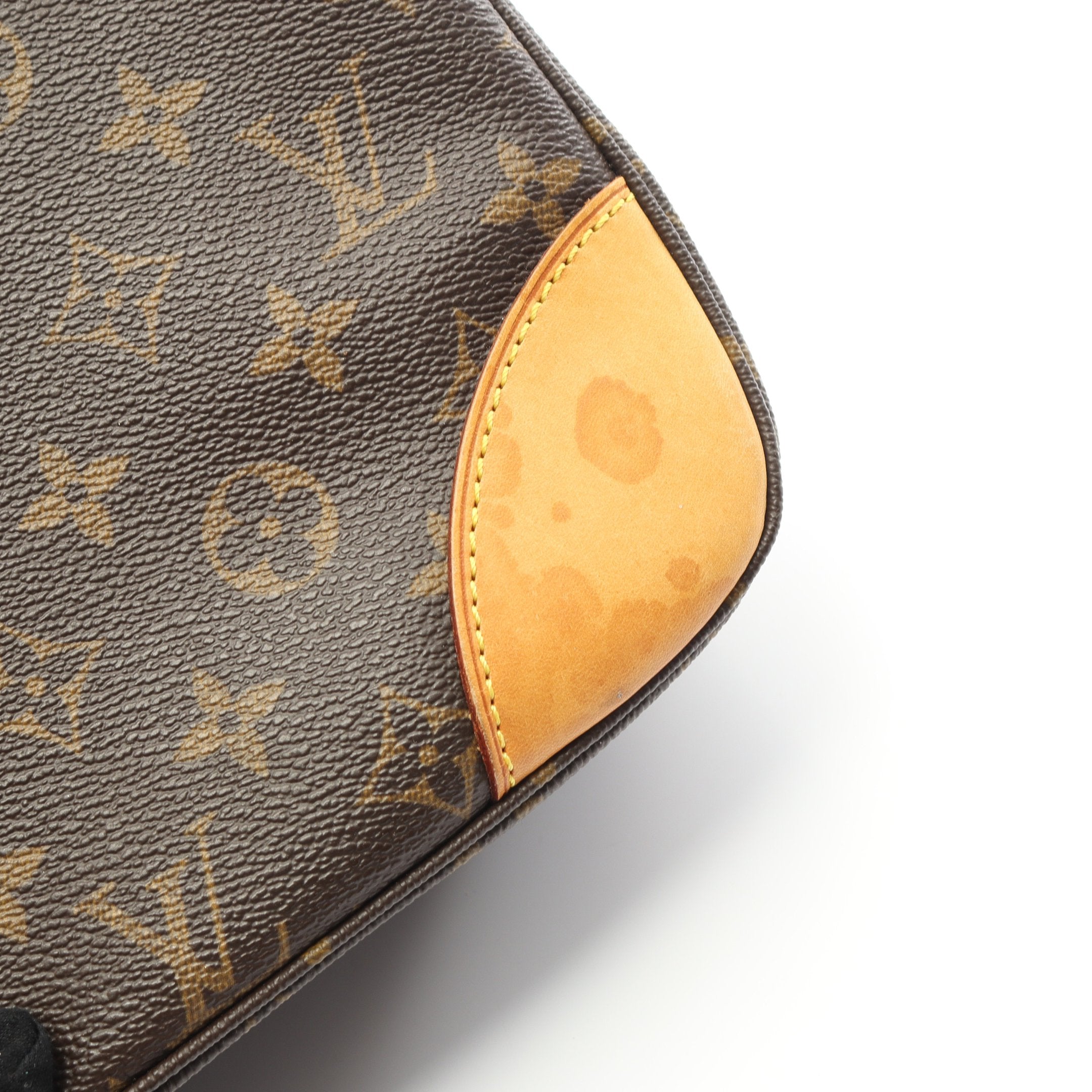 ブローニュPM モノグラム ショルダーバッグ PVC レザー ブラウン ルイ