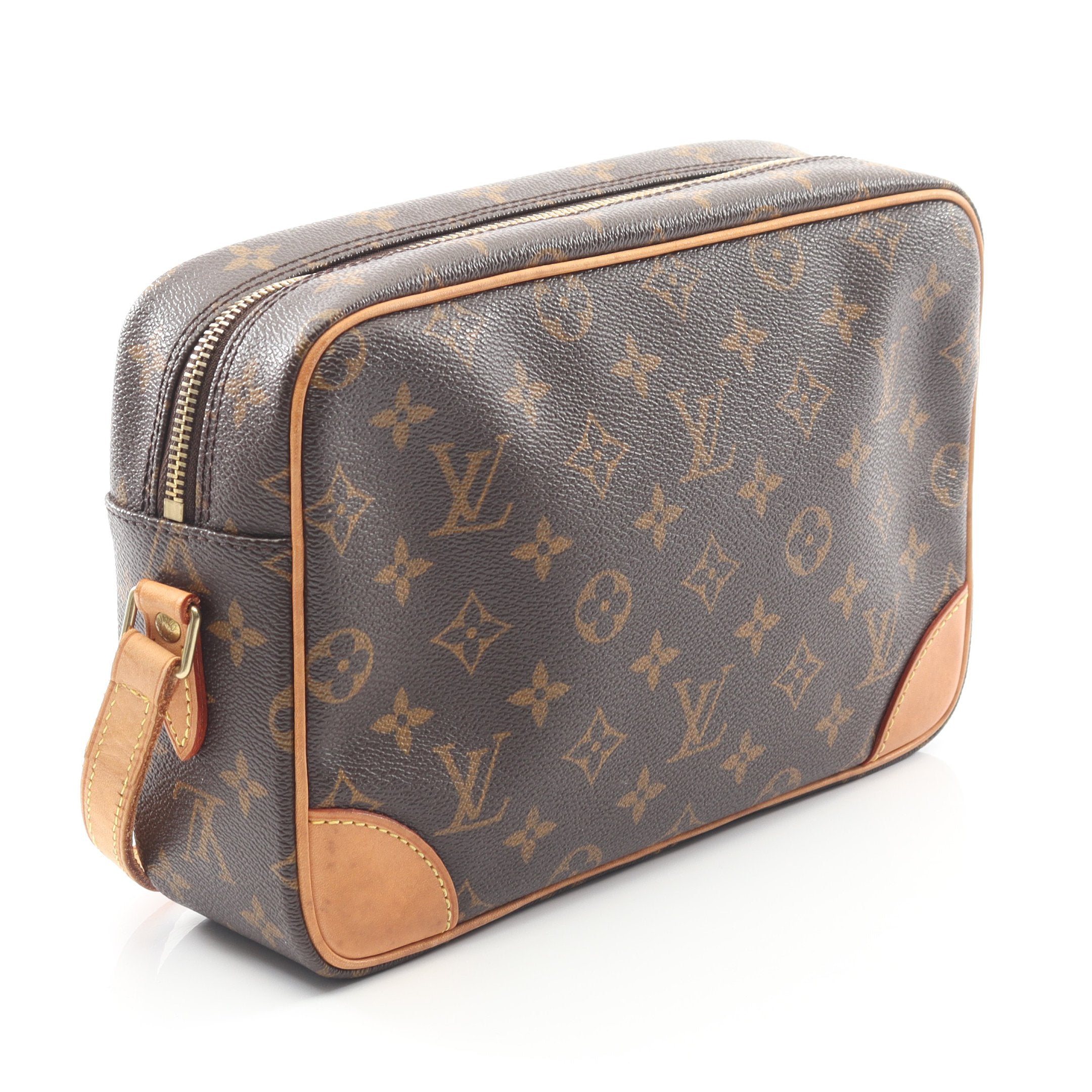 トロカデロ27 モノグラム ショルダーバッグ PVC レザー ブラウン ルイ