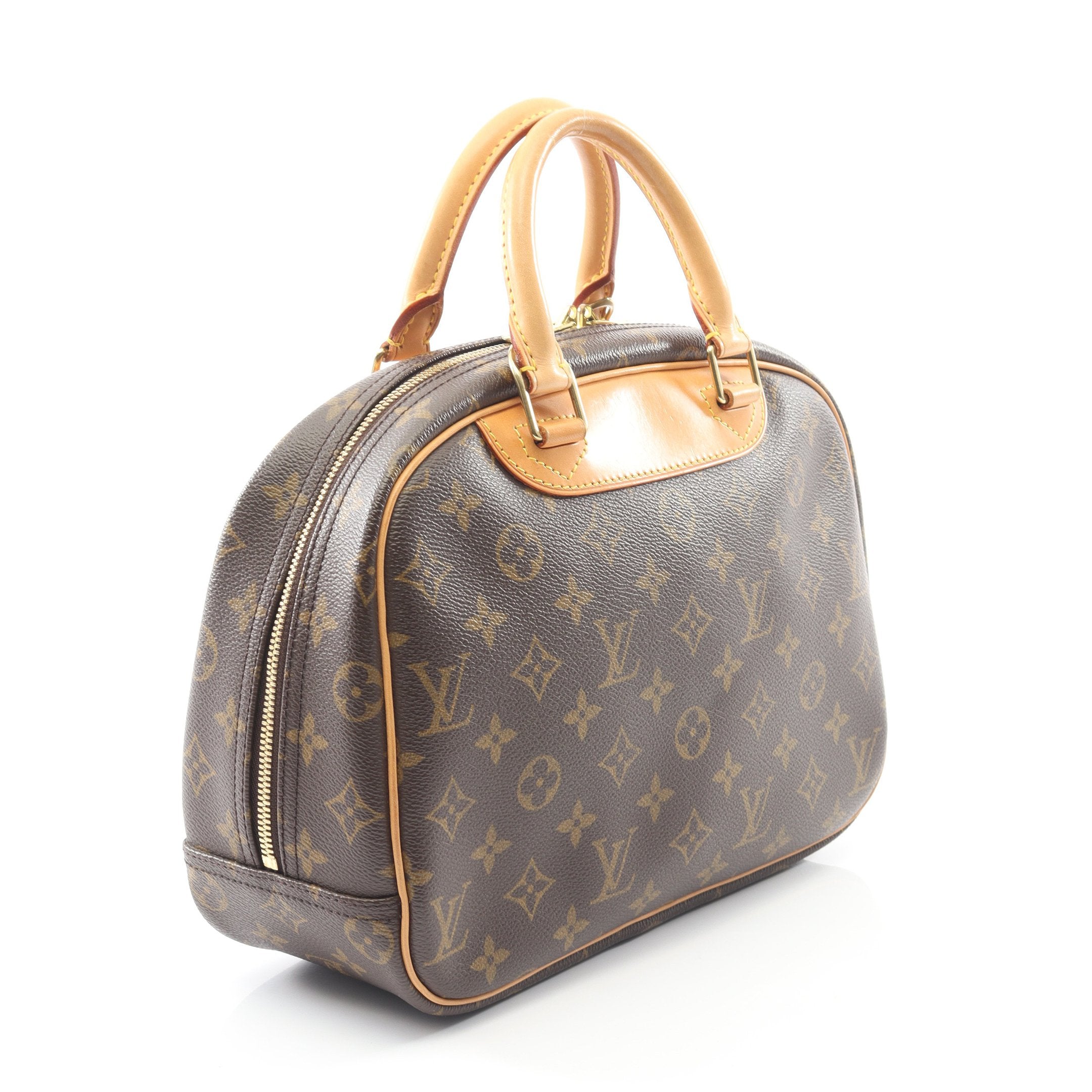 ✨良品✨ルイヴィトン　モノグラム　トゥルーヴィル　ハンドバッグ PVC レザー トゥルーヴィル モノグラム ハンドバッグ PVC レザー ブラウン ルイ