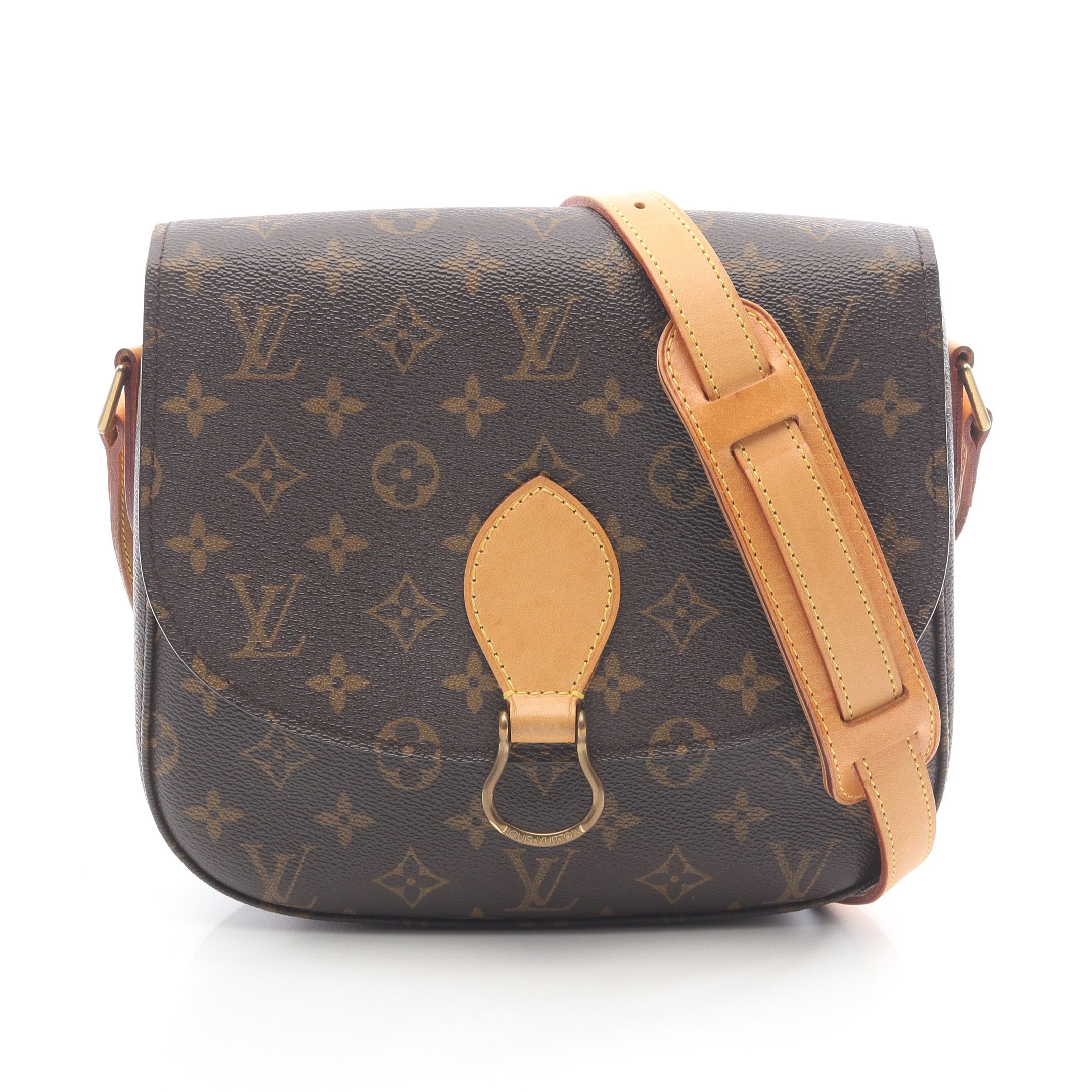 か*ち様 【Louis Vuitton】サンクルーGMモノグラムショルダーバッグ サンクルーGM モノグラム ショルダーバッグ PVC レザー ブラウン ルイ