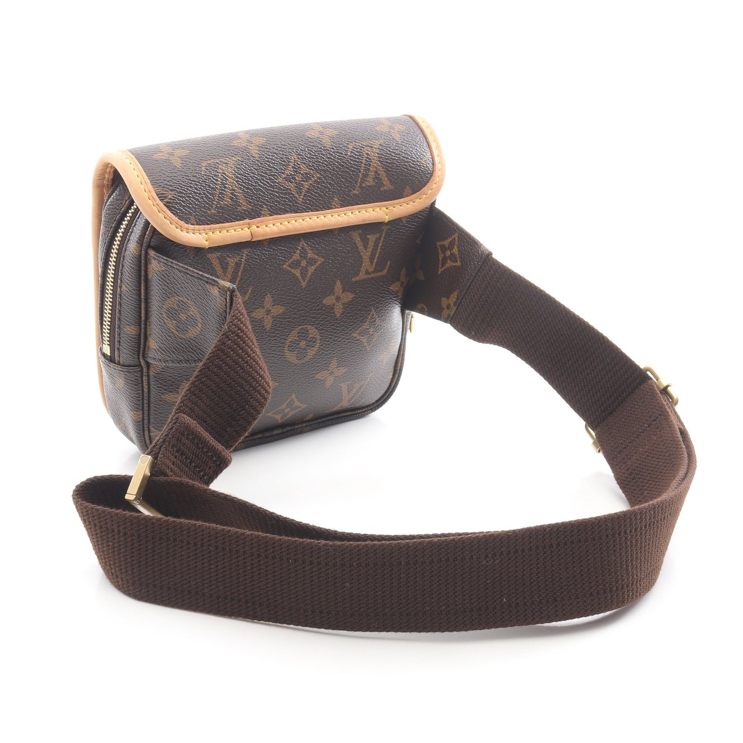 バムバッグ ボスフォール モノグラム ボディバッグ ウエストバッグ PVC レザー ブラウン ルイヴィトン バッグ LOUIS VUITTON