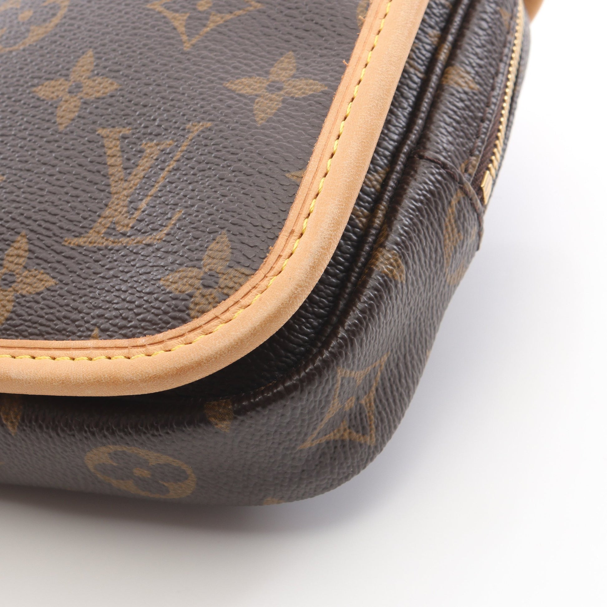 バムバッグ ボスフォール モノグラム ボディバッグ ウエストバッグ PVC レザー ブラウン ルイヴィトン バッグ LOUIS VUITTON