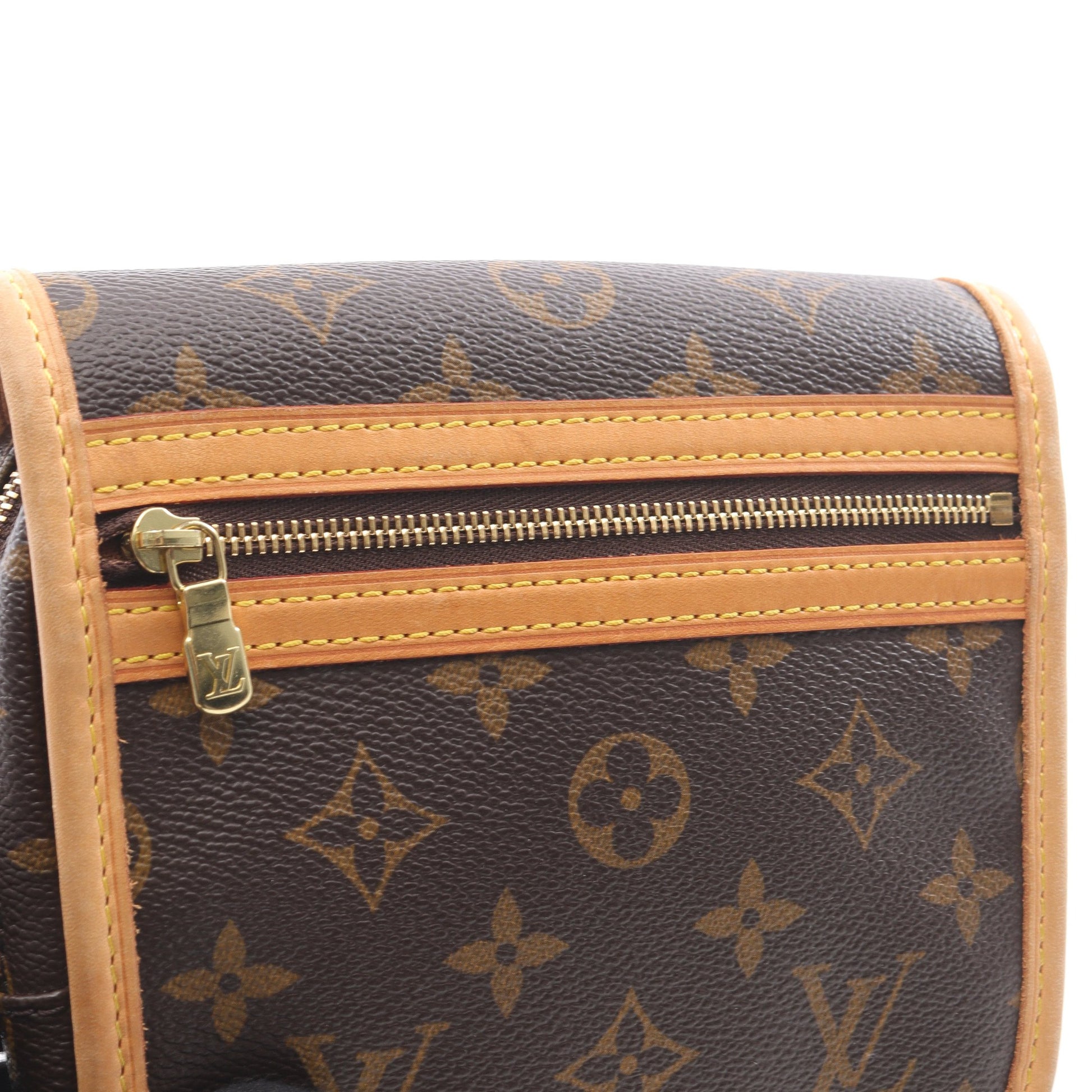 バムバッグ ボスフォール モノグラム ボディバッグ ウエストバッグ PVC レザー ブラウン ルイヴィトン バッグ LOUIS VUITTON