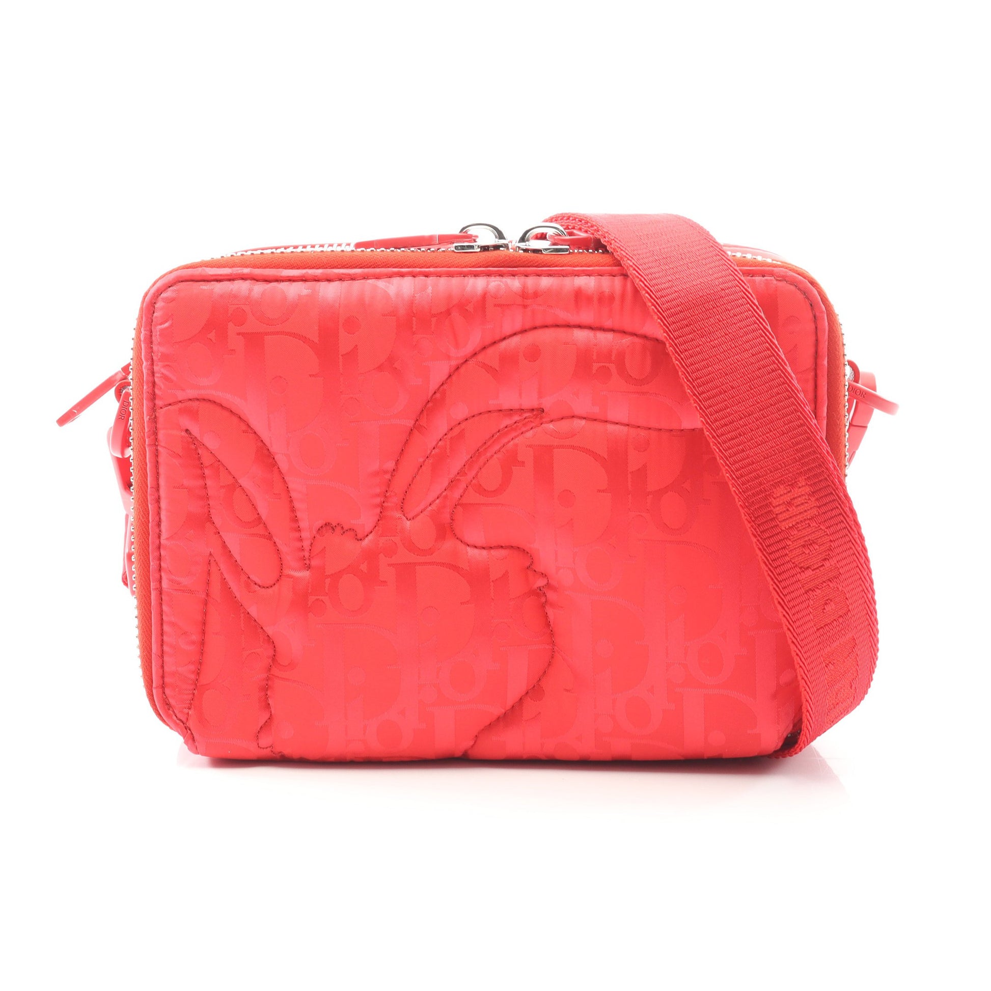 ChristianDior × ERL ミラージュ ショルダーバッグ ナイロン レザー レッド クリスチャンディオール バッグ Christian Dior