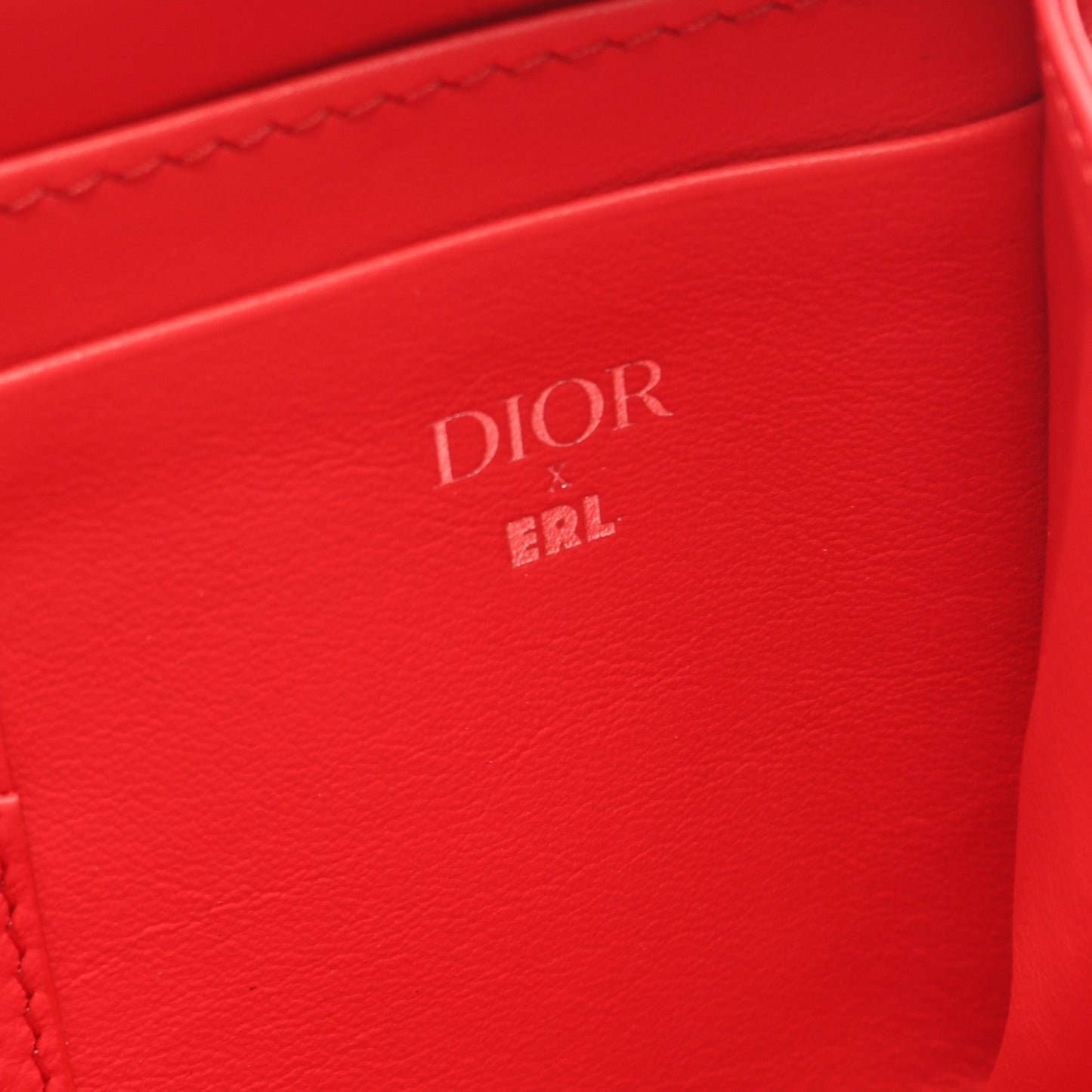 ChristianDior × ERL ミラージュ ショルダーバッグ ナイロン レザー レッド クリスチャンディオール バッグ Christian Dior