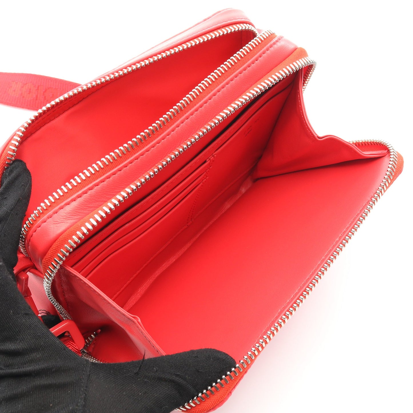 ChristianDior × ERL ミラージュ ショルダーバッグ ナイロン レザー レッド クリスチャンディオール バッグ Christian Dior