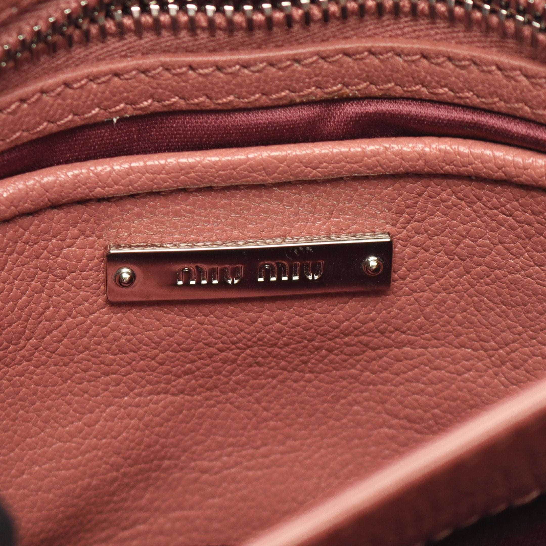 ポシェット マドラス ハンドバッグ レザー ピンク ピンクベージュ 2WAY