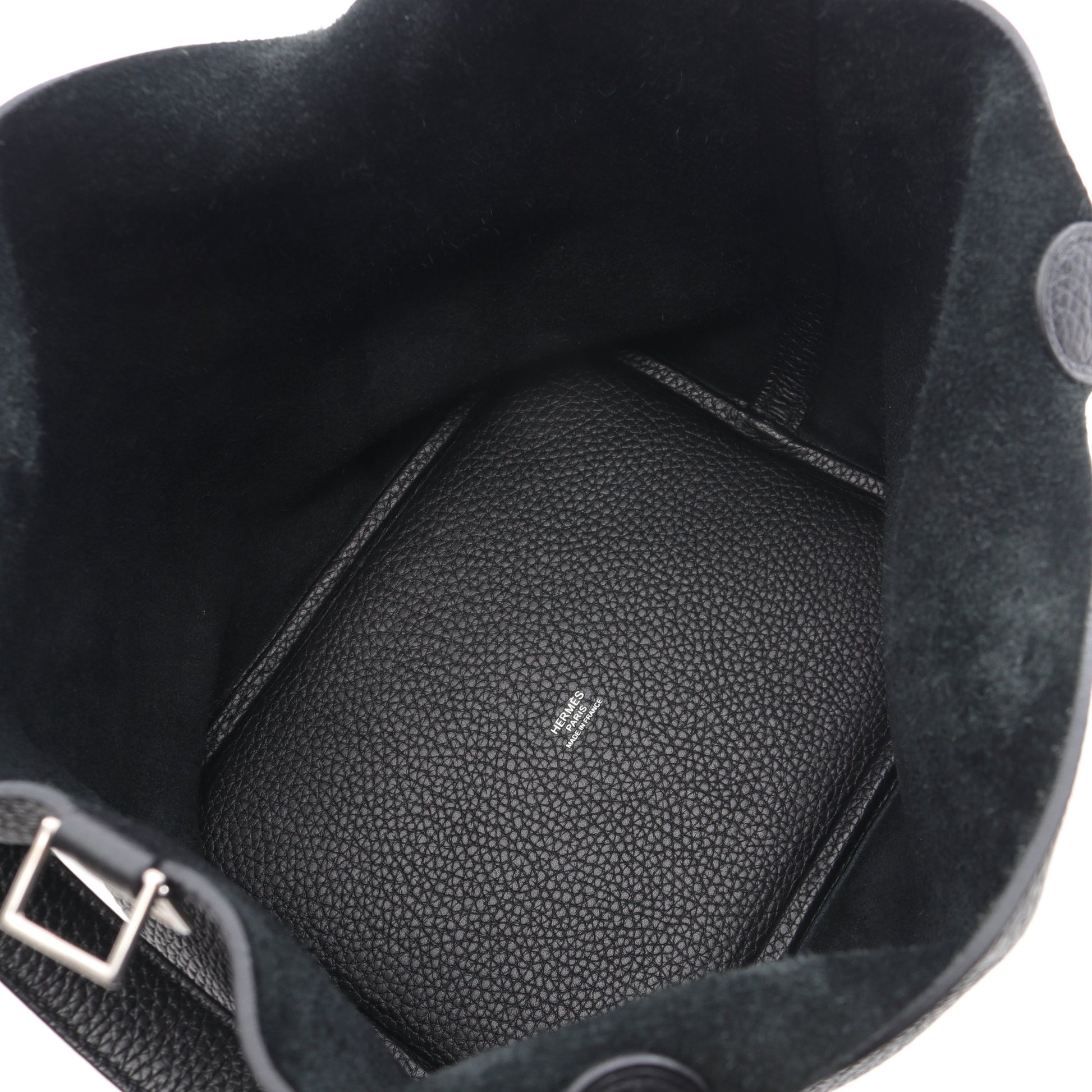 ピコタンロックMM ハンドバッグ トリヨンクレマンス ブラック シルバー金具 Y刻印 エルメス バッグ HERMES