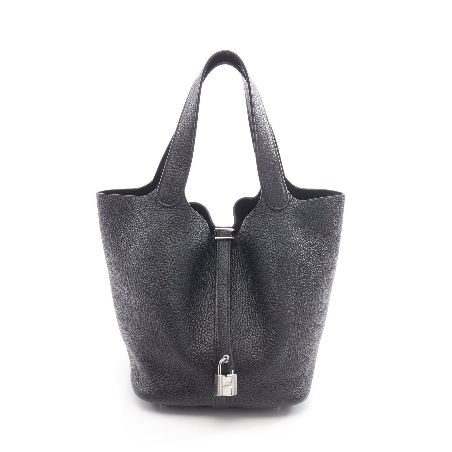 ピコタンロックMM ハンドバッグ トリヨンクレマンス ブラック シルバー金具 Y刻印 エルメス バッグ HERMES