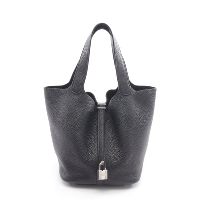 ピコタンロックMM ハンドバッグ トリヨンクレマンス ブラック シルバー金具 Y刻印 エルメス バッグ HERMES