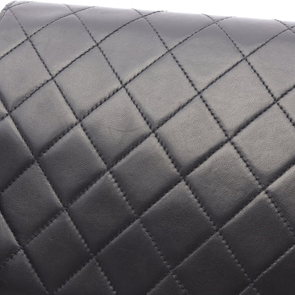 マトラッセ フルフラップ チェーンショルダーバッグ ラムスキン ブラック ゴールド金具 プッシュロック ヴィンテージ シャネル バッグ CHANEL