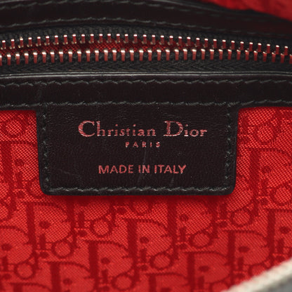 LADY DIOR レディディオール カナージュ ハンドバッグ レザー ブラック 2WAY クリスチャンディオール バッグ Christian Dior