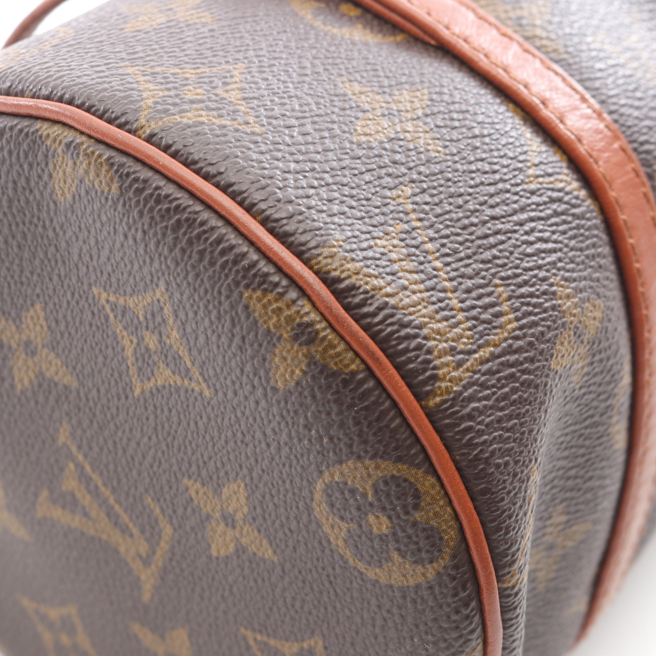 パピヨン26 モノグラム 旧型 ハンドバッグ PVC レザー ブラウン ルイ